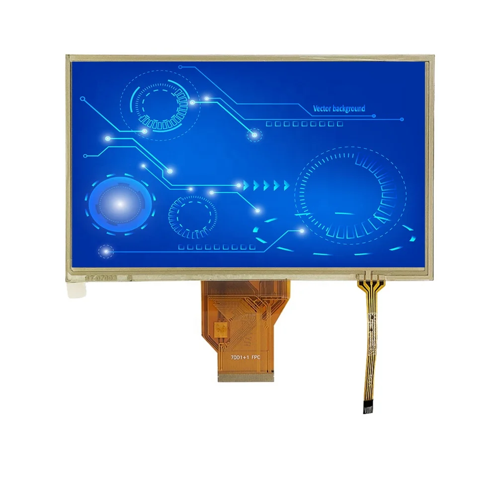 7 inch AT070TN92 lcd 800*480 with Resistive touch screen tft LCM display