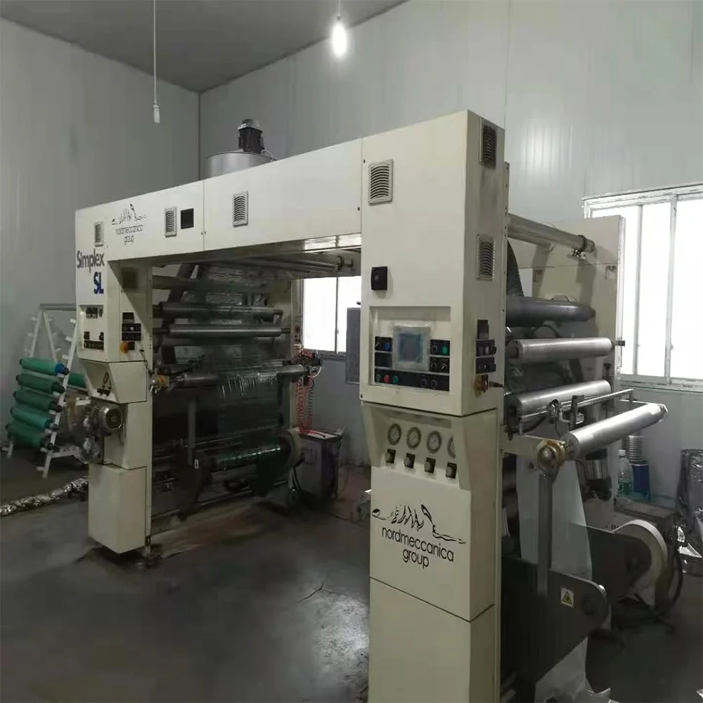 
used Simplex SL L 1300 types solventless laminating Machine made in Italy 