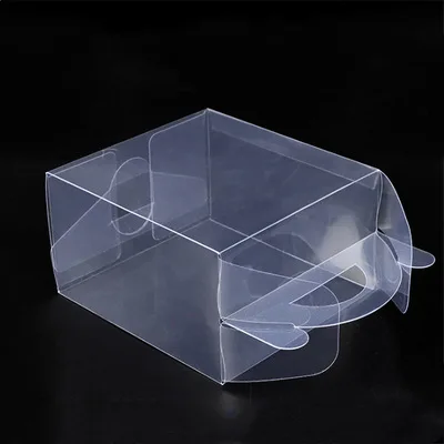 Mini MOQ Clear Plastic PVC Packaging Boxes High Transparent PET RPET Plastic Retail Packaging Box