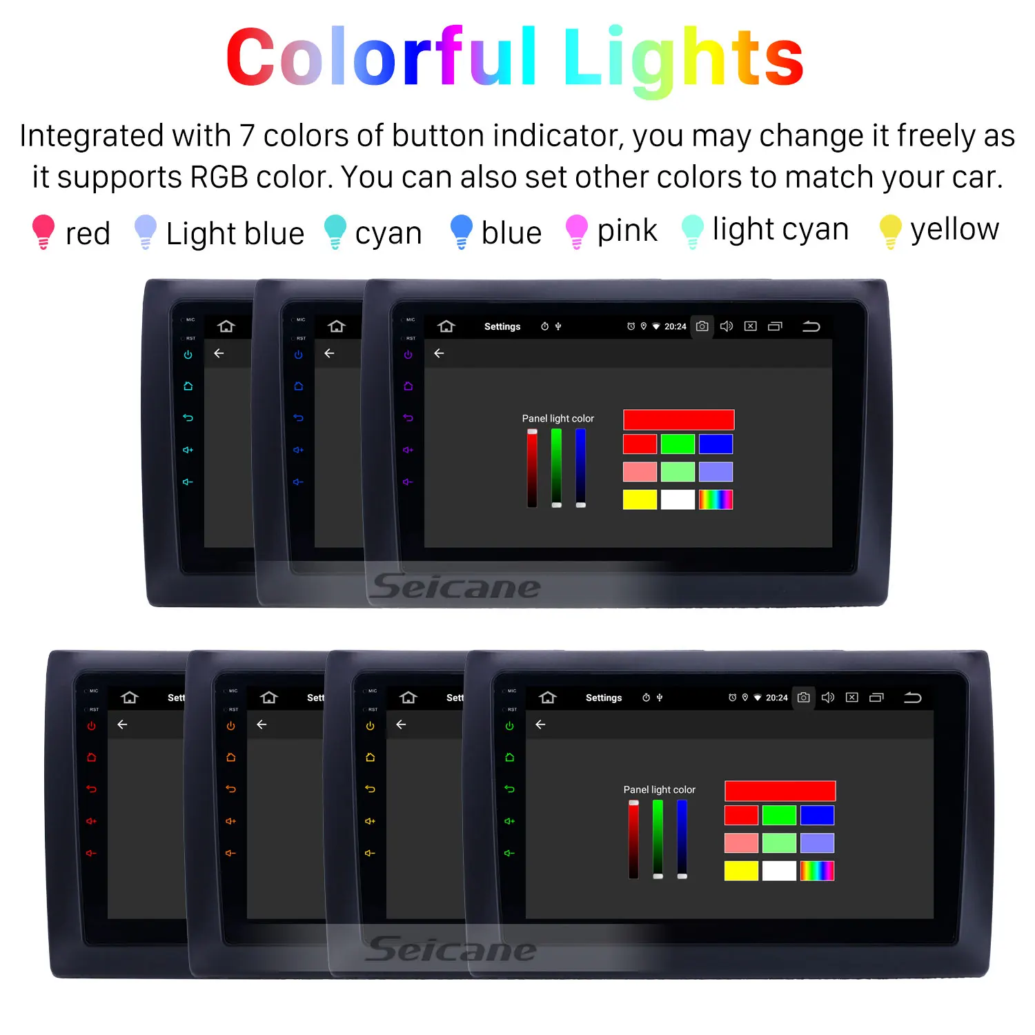 Android 11.0 9 inch GPS Navigation Radio for 2010 Fiat Stilo with HD Touchscreen Carplay  Mirror Link