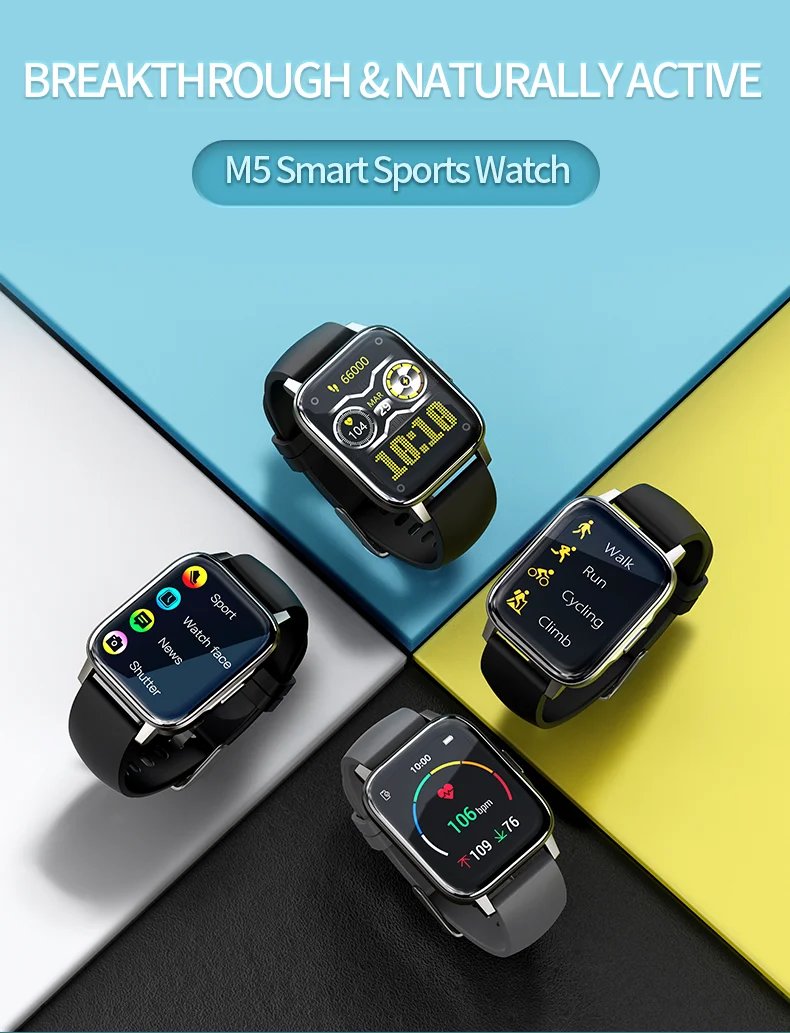 l6 smart watch waterproof 1.3 inch full touch round screen heart rate blood pressure smartwatch 2021 with 360mah big battery