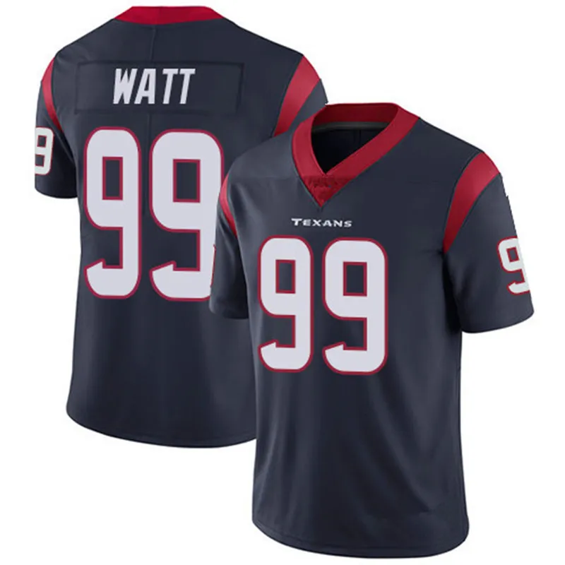 
Custom Wholesale Sublimated High density Deshaun Watson 4# DeAndre Hopkins 10# J.J. Watt 99# American football jersey 