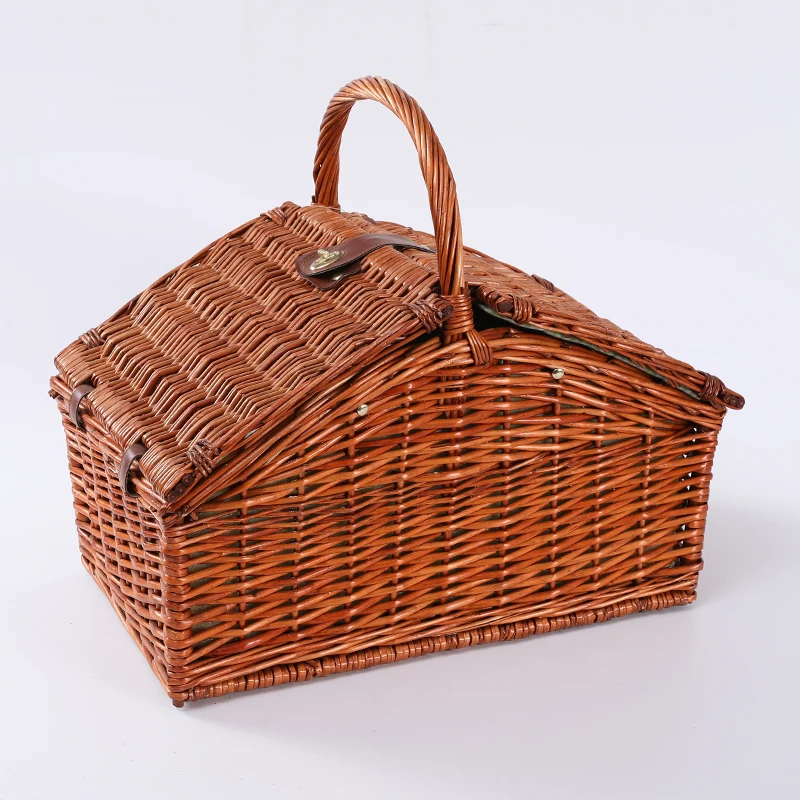 Superior Quality China Wicker Picnic Baskets With Lid And Handle
