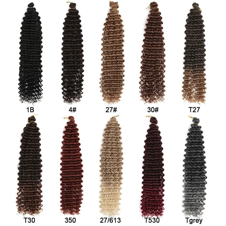 22inch summer deep twist crochet braid hair pre stretched wave braiding hair synthetic hair extension afro curl