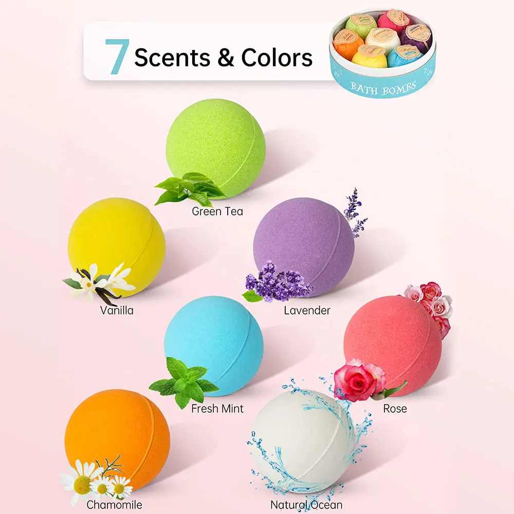 Spa Relaxation Natural Magic Aromatherapy Handmade Fizzies Home Spa Bath Shower Bathbombs Bath Bombs