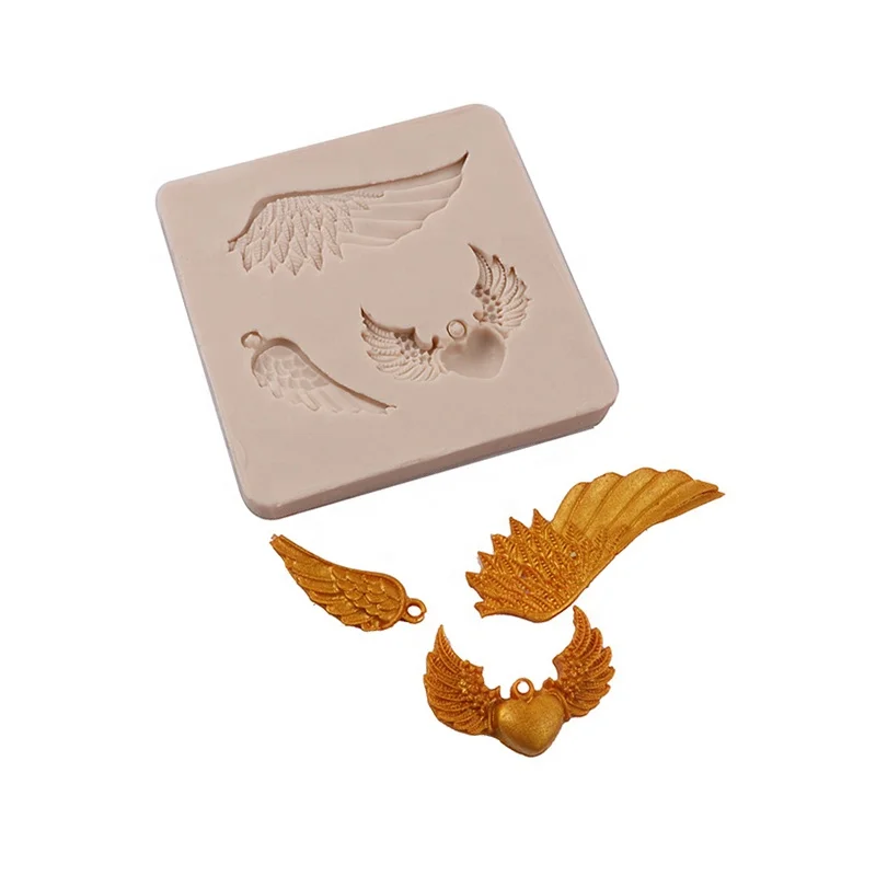 DIY Angel Wings Silicone Mold /3d Chocolate Mould Sugar Paste 3d Cake Decorating Molds
