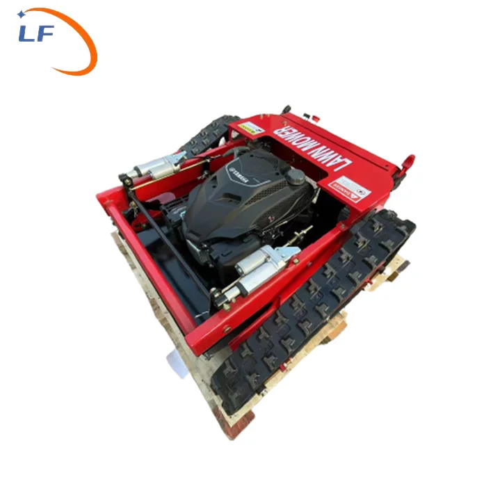 Factory supply small Remote Control Crawler Mower Gasoline Engine Lawn Mower for sale