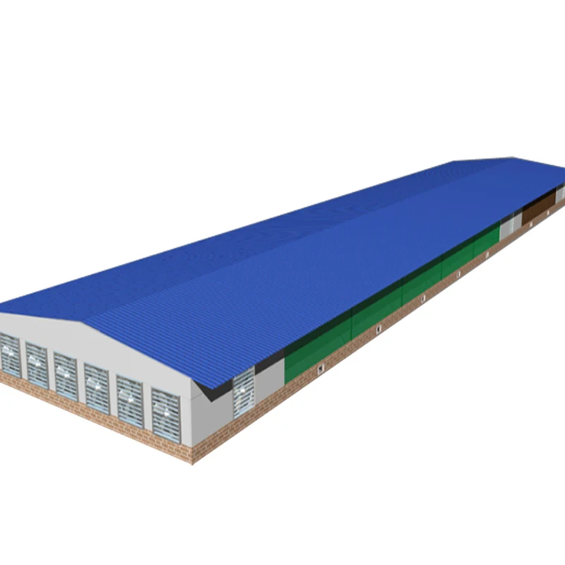 Quick Installation Light Weight Prefabricated Broiler House Steel Structure Shed