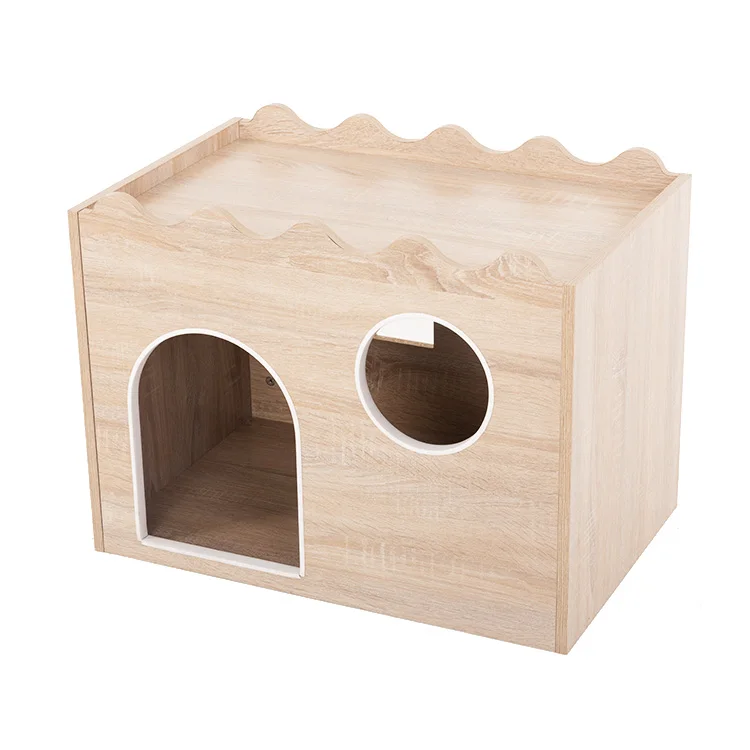 High Quality Wooden Cat House Folding Small Animal Chinchilla Guinea Pig Hedgehog pet House