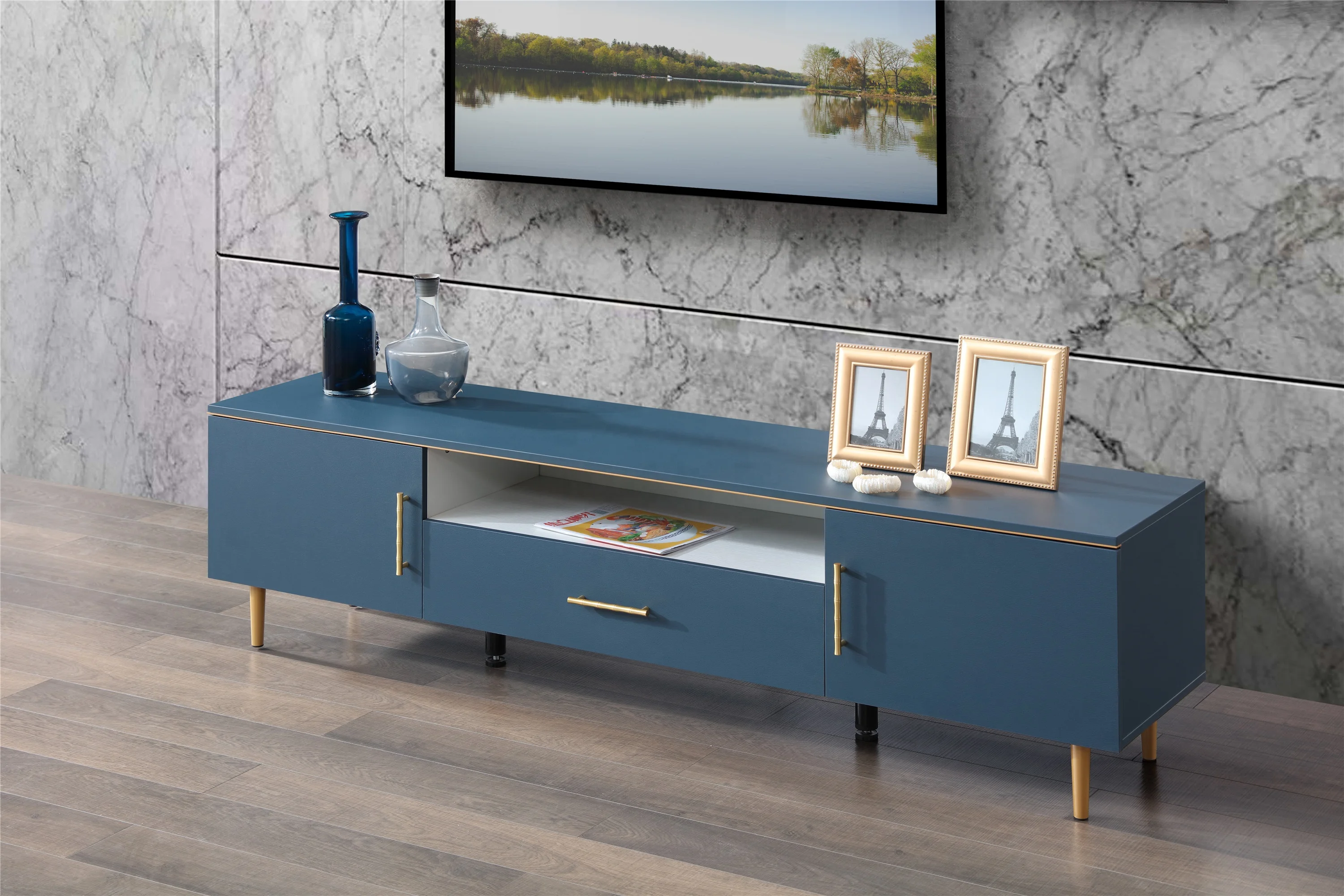Living room furniture tv rack cabinet design  tv unit modern stand for hall