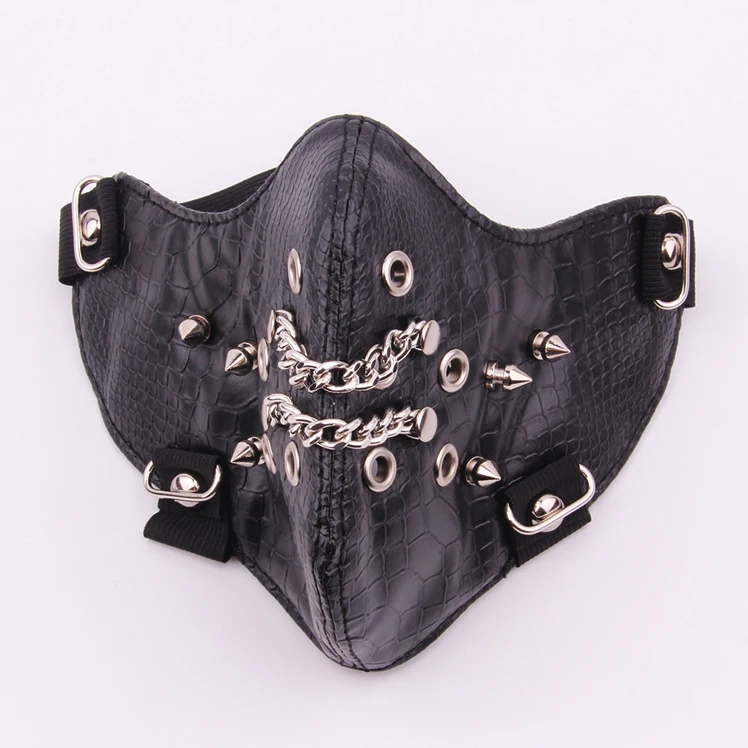 New Best selling carnival realistic horror  wholesale bike cycling mask motorcycle half face halloween scary mask