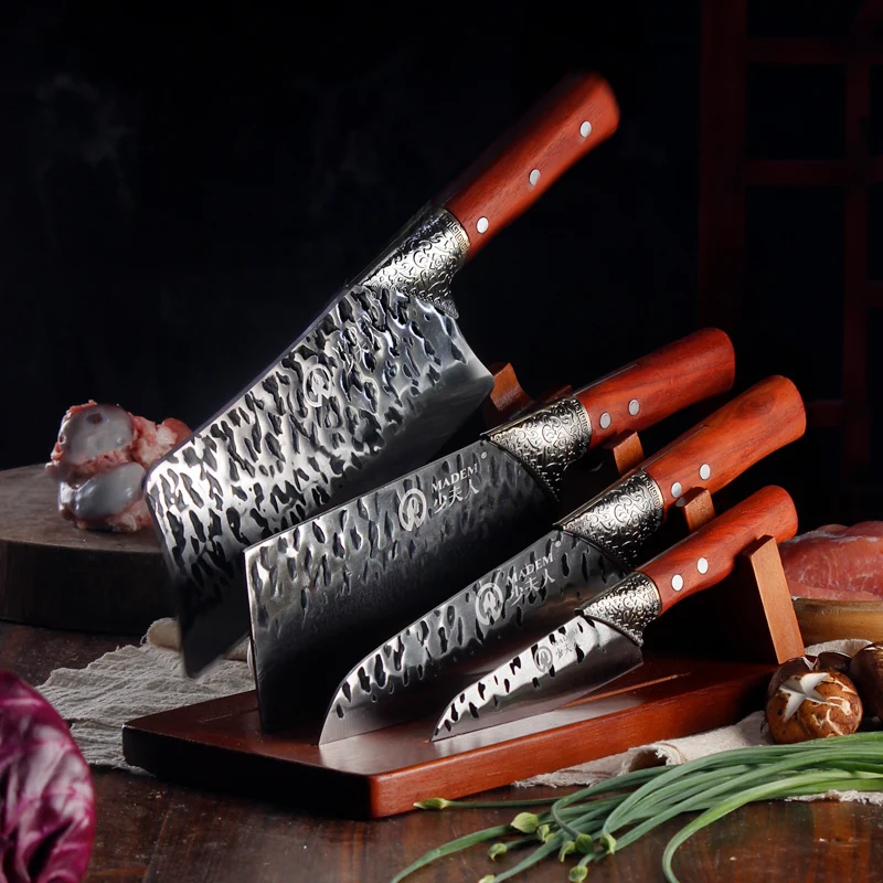 Hot Sales Butcher Forged Knife Japanese Cleaver Slaughter Knife Boning Meat Handmade Serbian Chopper Knife