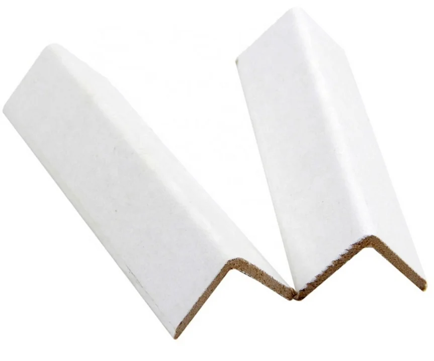 Factory Outlet Eco-friendly Recyclable Bio-gradable White/Brown L-Board Shaped Hard Kraft Paper Corner Angle Guard Protectors