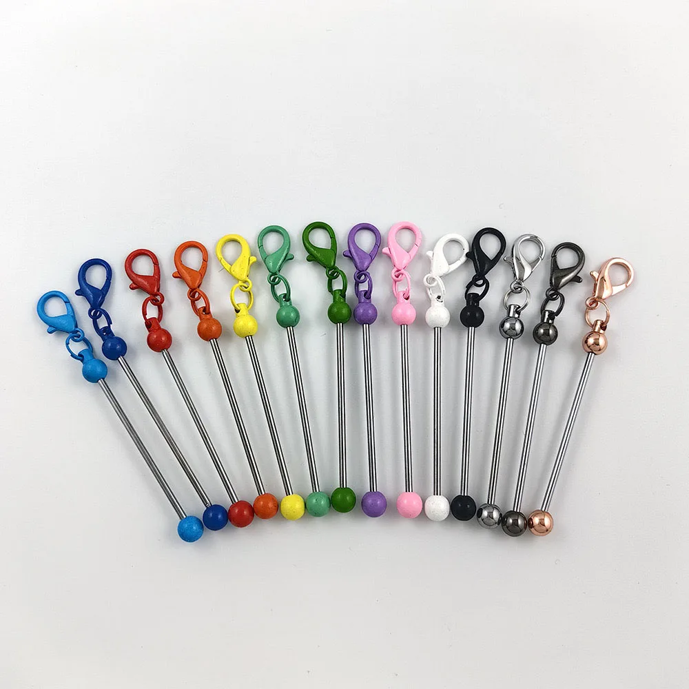 New Arrival Mini Zipper Keychain Beaded Metal Crafts Diy Hobby Novelty Gifts Mini Beaded Key Bar For Gift