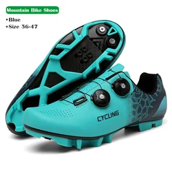 SPD Mountain Bike Shoes Cleats Men Cycling Sneaker Mtb Women Bicycle Flat Shoes Self-Locking Speed Route Road Cycling Footwear
