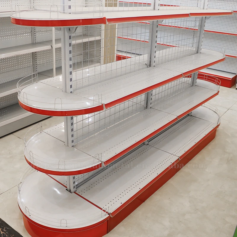 Factory Sale Heavy Duty Round Supermarket Shopping Display Shelf For Store