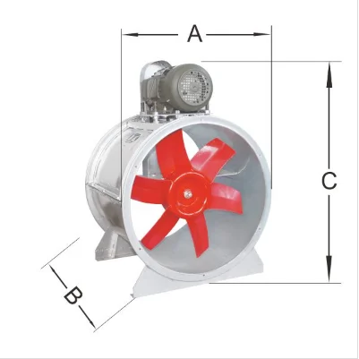 Yuton T40-C Series Axial Blower belt drive air cooler dust remover fume aspirator draft cooling circulation fan blower