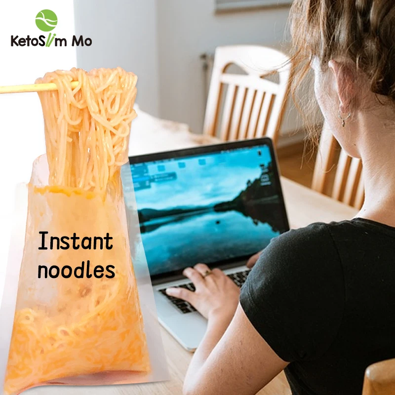 Образец Кето корейской еды рамен низкокалорийный пакет быстрого приготовления Конжак лапша Халяль китайская паста быстрого приготовления рамен