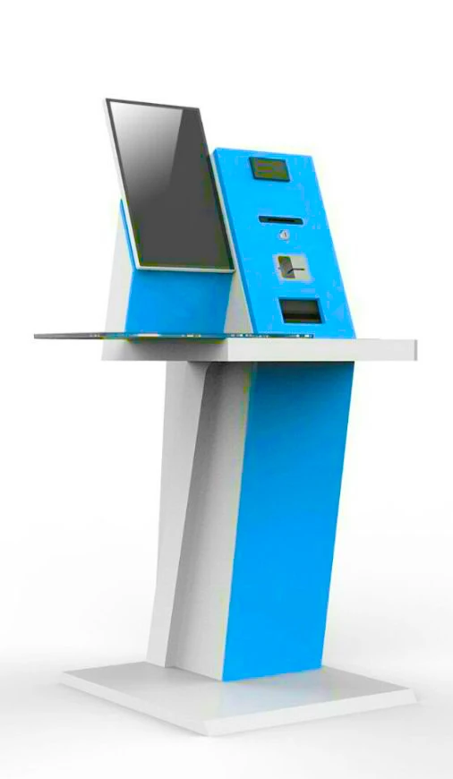 19 Inch Smart Touch Screen RFID Card Reading Self-Checkout Kiosk Floor Standing for Library SDK Function Self-Service Type