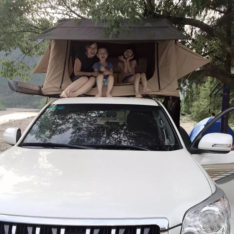 Outdoor Pickup Truck Car Tent Travel Waterproof Camping Building Leisure Roof Car Tent Ladder Truck Bed Tent