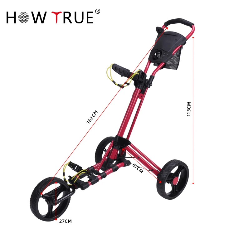 
Hot Selling Manual Chinese Simple Golf Hand Push Trolley 
