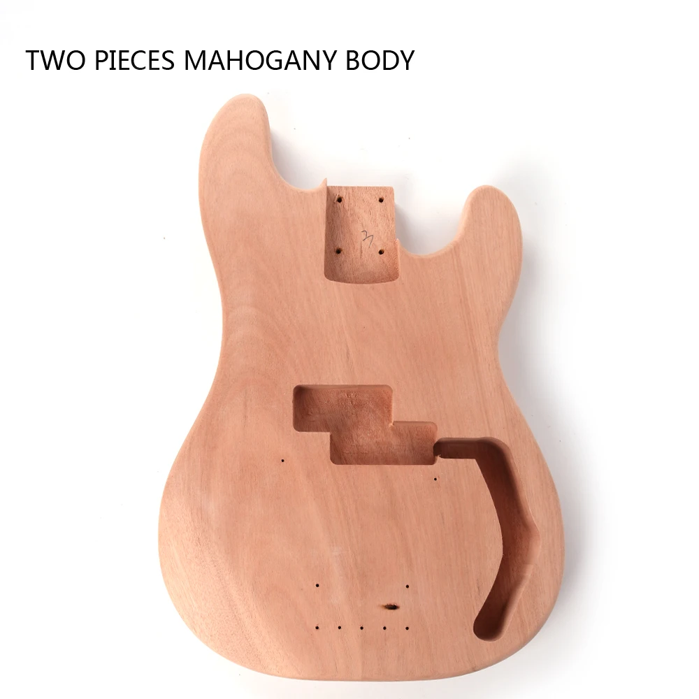 P bass precision bass mahogany Body Maple rosewood Neck 20 Frets Truss Rod adjust DIY electric bass Guitar kit