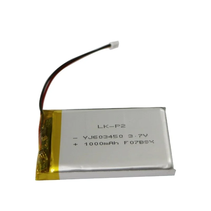 UN38.3 одобренный самый лучший литий-ионный аккумулятор перезаряжаемый 603450 для инструментов лица с печатной