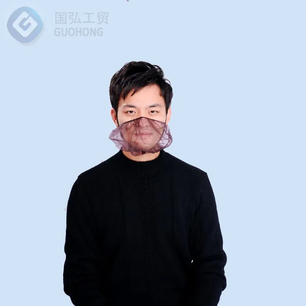 beard cover elastic tapes 19 inch pp material white color blue color black color