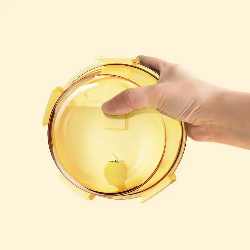 wholesales Made glass Storage Lid Prep Meal Vacuum Freezer Oven Safe Glass Food Container Lunch Box With Airtight Suction