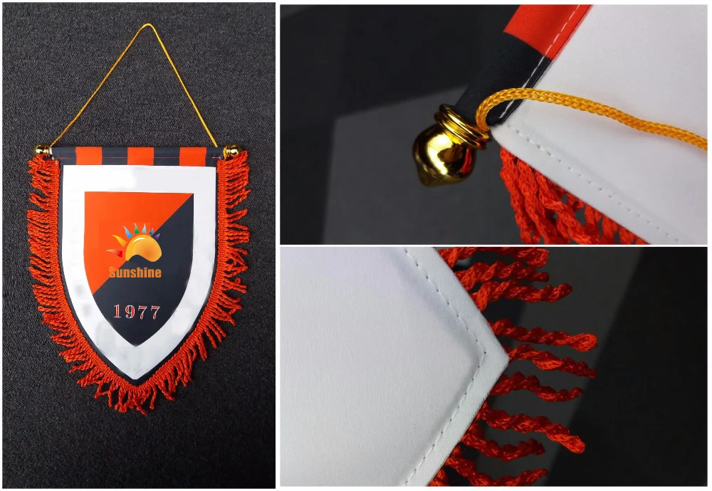 Hanging flag pennant flags custom printing