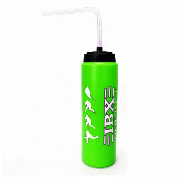 2021 new design custom mold plastic powerade sports water bottle with PE straw