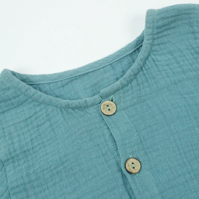 
Winter Warm Wholesale Muslin Cotton Long Sleeve Unisex Baby T-shirt 