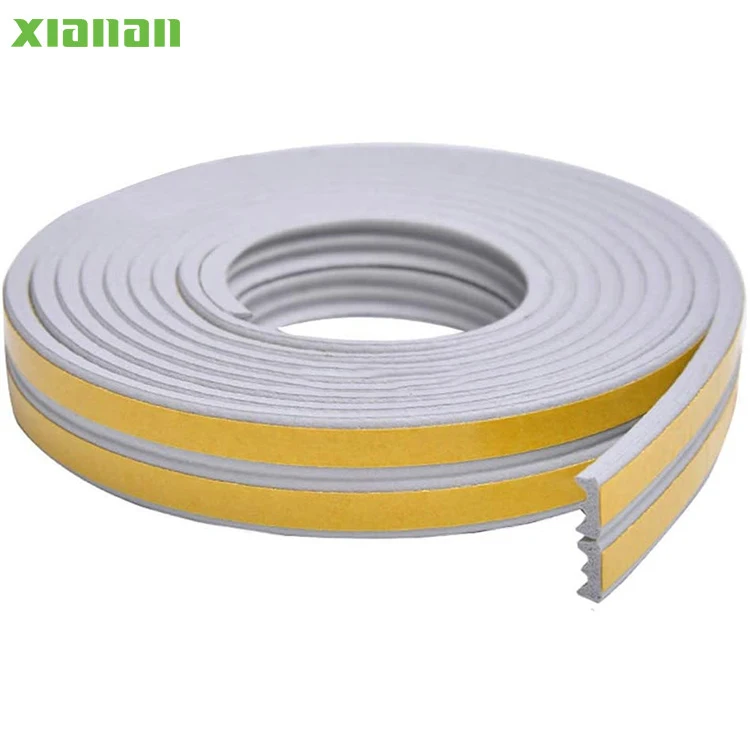 Adhesion weather strip E V I D Shaped Door Sealing anti-collision sealing strip sliding glass door seal
