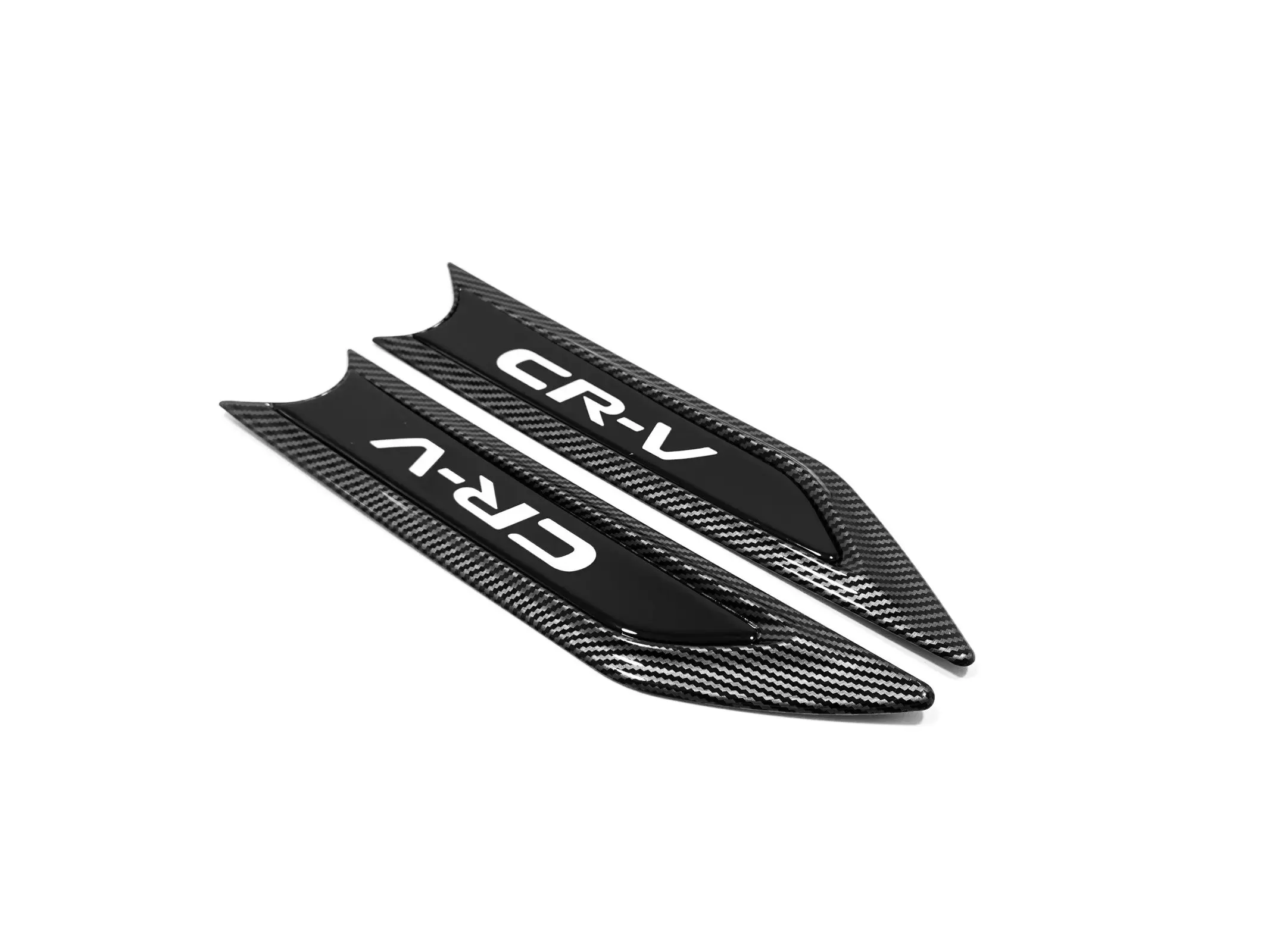 Carbon Fiber/Black/Chrome Side Emblem Sticker Cover For Honda CRV CR-V Accessories 2017 2018 2019 2020 2021 2022 2023