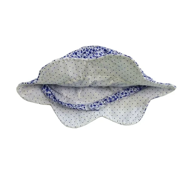 Ins Fashion Baby Full Floral Print Bucket Hat with Bowtie