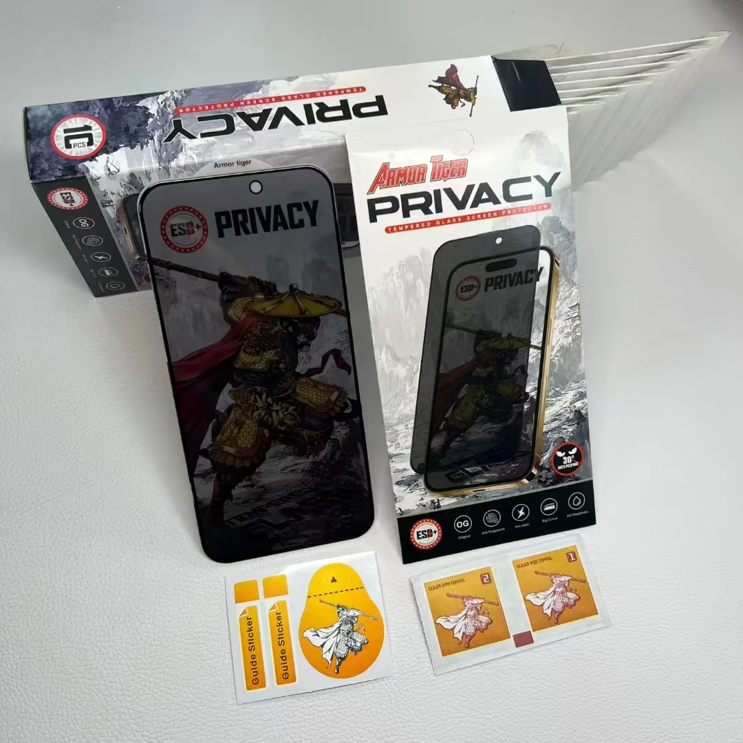 2025 Glass Esd Privacy Screen Protector For Iphone 16 15 14 13 12 11 Pro Max Tempered Glass For Samsung S24 For Infinix Note 7