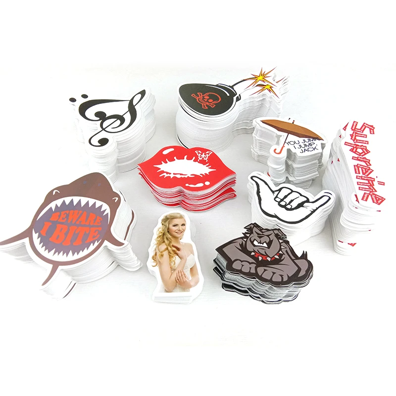 Custom Printing Waterproof Pvc Vinyl Stickers Self Adhesive Cartoon Company Label Logo Design Die Cut Sticker