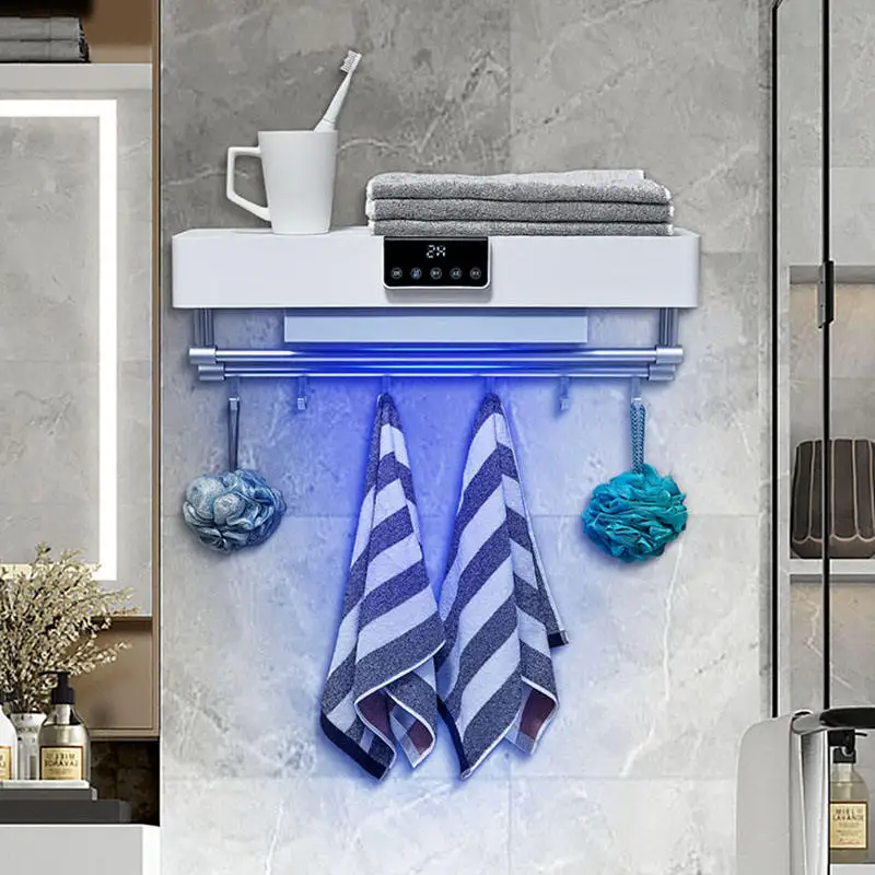 Wholesale Electric Heated Towel  Wall Mounted Bathroom Dryer Rack Smart Warmer Towels