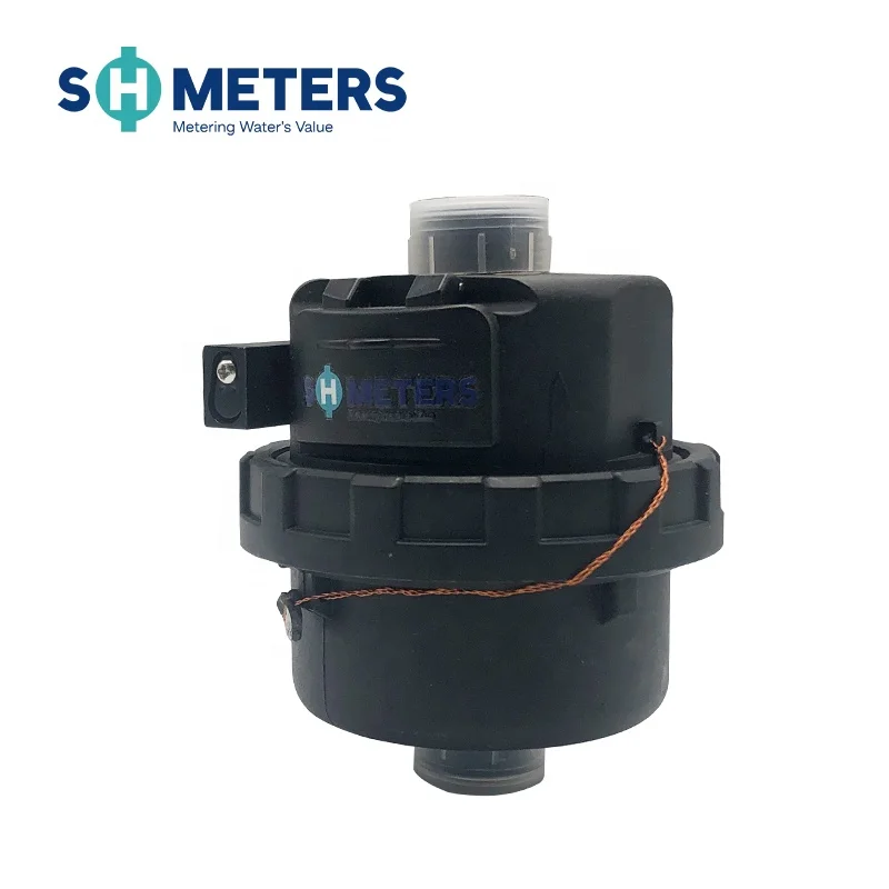DN15~DN40 Class C Horizontal Water Meter for Residence Brass Body Reed Switch Screw Type Dry Dial OEM,ODM