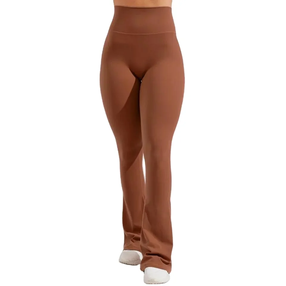 Newest workout up high waist fitness gym legging tight sport pants custom peach hip womens flare leggings