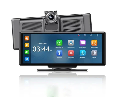 SOMISHINK H805D 10 26 дюймов приборная панель беспроводной Carplay 4K 1080P DVR портативный автомобильный MP5 IPS Навигация BT FM WIFI для elantra