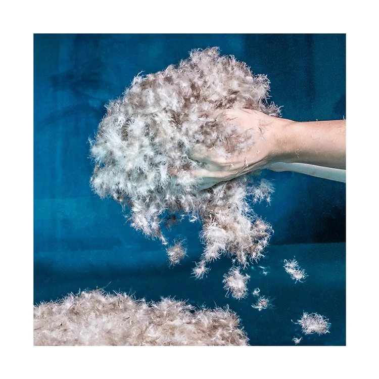 
Hot Sale Soft Pillow Cushion Filling Material 90/10 Washed Grey Duck Down 