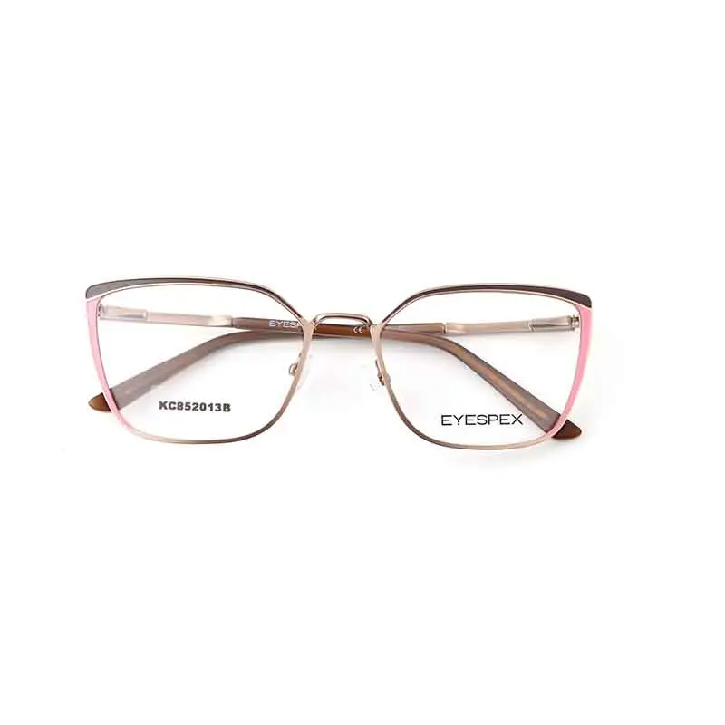 2022 Trend In Stock High Quality Customize Logo Cat Eyes Stainless Steel  Computer or Reading Optical Frame Glasses