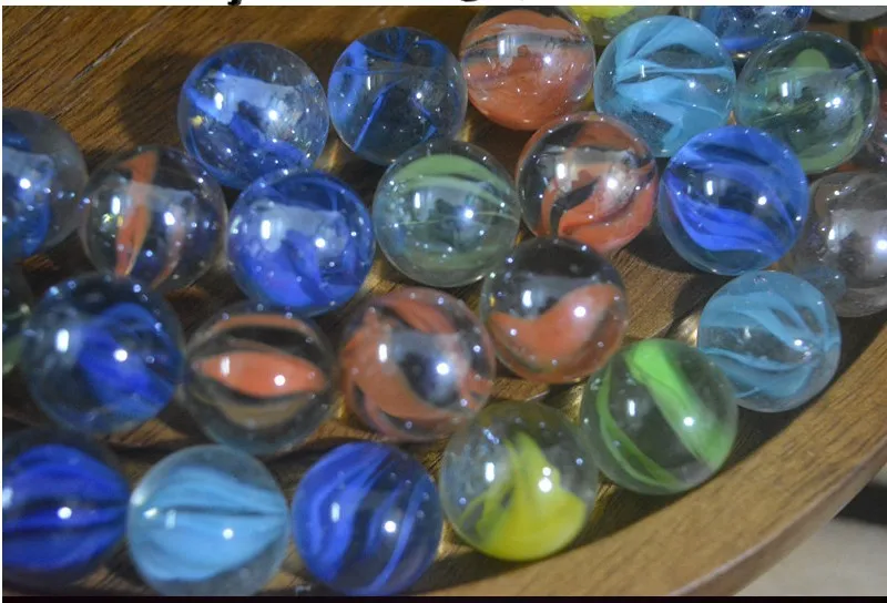 Прямая продажа с фабрики 16 мм мраморные черные прозрачные стеклянные Мраморные Шарики тремя цветами для детей