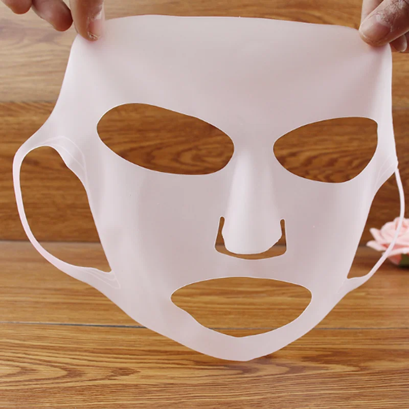 Reusable Silicone Facial Mask Cover For Woman Facial Sheet mask Silicone Facial Mask prevents moisture loss enhances absorption