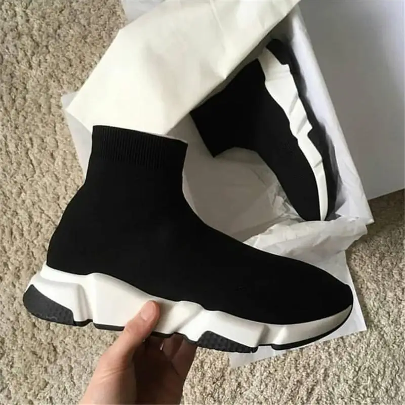 
2020 New Knit speed Trainer Sneakers Classic Brand designer Mens Womens Top Fashion Flat Sock Shoes Boot 