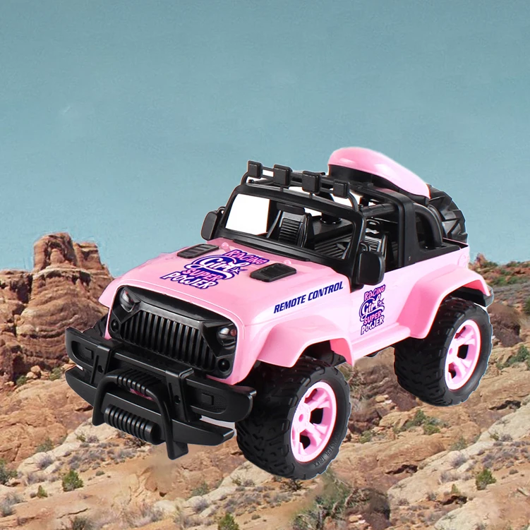 1:10 Pink RC Electric Toys Climbing Vehicle Off-Road Vehicle With Lights Cross Country Suv Rc Car For Girls Kids