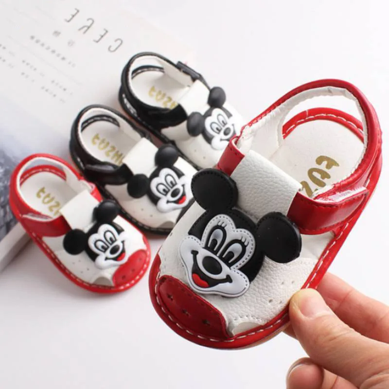 2021 New Cartoon Summer Girls Anti-kick Boy Called Shoes Soft Leather Baby Toddler Princess Shoes