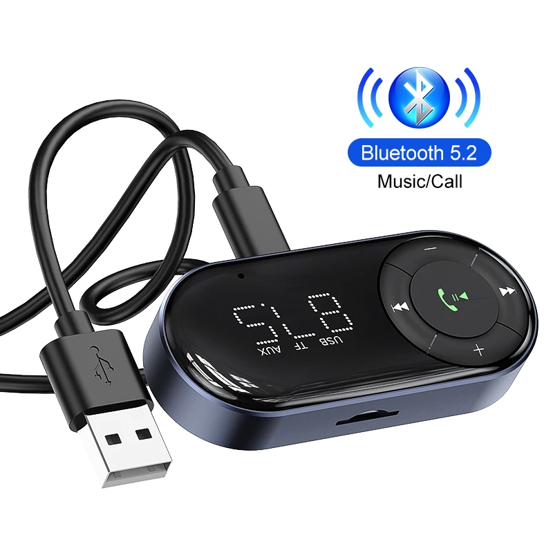 Kingyou прозрачный дизайн синий зуб аудио адаптер для автомобилей USB беспроводной приемник передатчик музыкальные колонки ключ