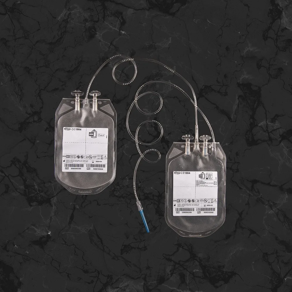 350ml Double Module Medical Steril Transfusion Blood Bag Triple Quadruple Options  Best Quality Premium Product